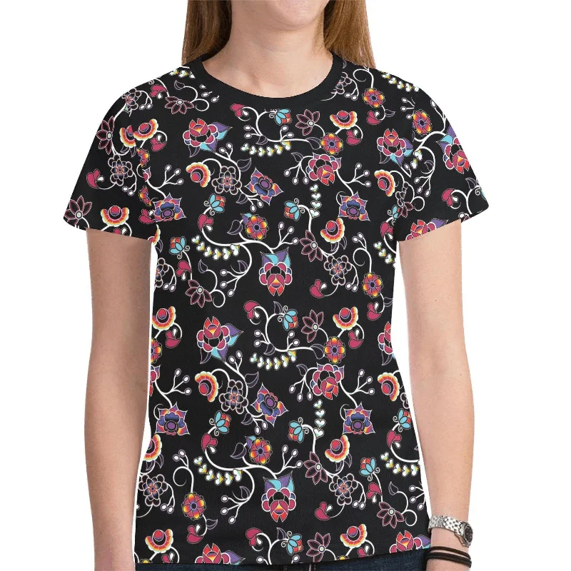 Floral Danseur T-shirt for Women Elasticated Padded Insulated