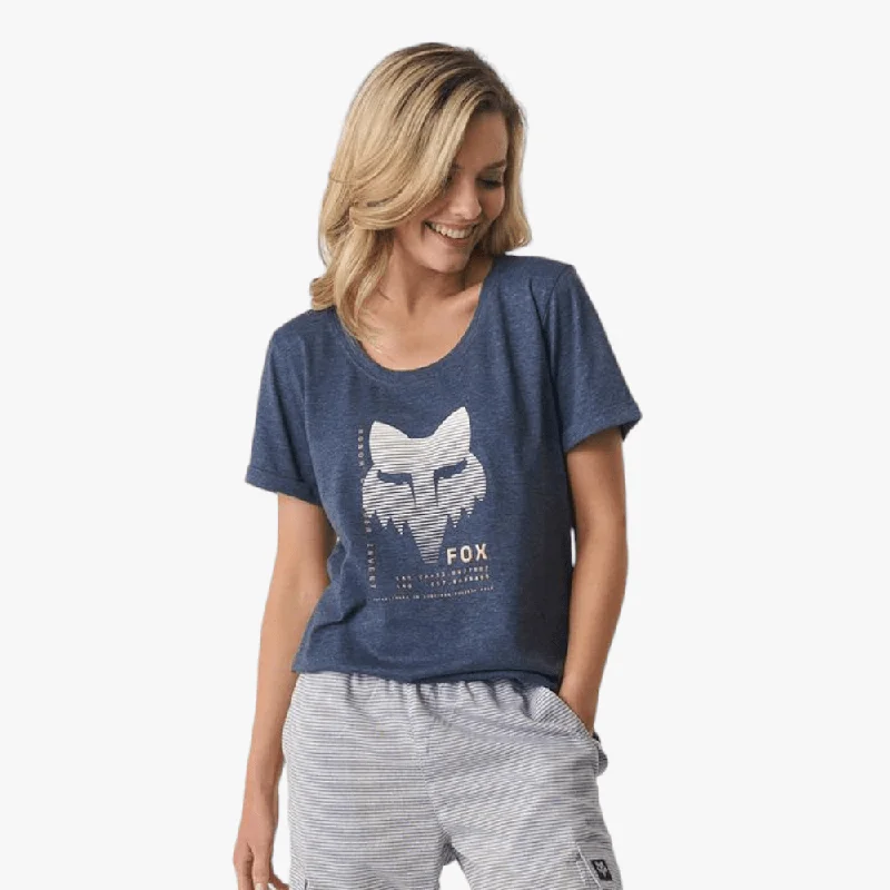 Fox Womens Dispute Short Sleeve Tee Navy Mel Satin Fabric Silk Fabric Chiffon Fabric Fox Womens Dispute Short Sleeve Tee Navy Mel Satin Fabric Silk Fabric Chiffon Fabric