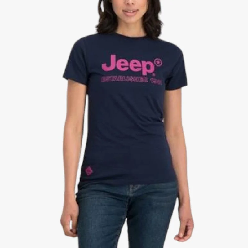 Jeep Womens 41 Short Sleeve Tee French Navy Front Pockets Side Pockets Patch Pockets Jeep Womens 41 Short Sleeve Tee French Navy Front Pockets Side Pockets Patch Pockets