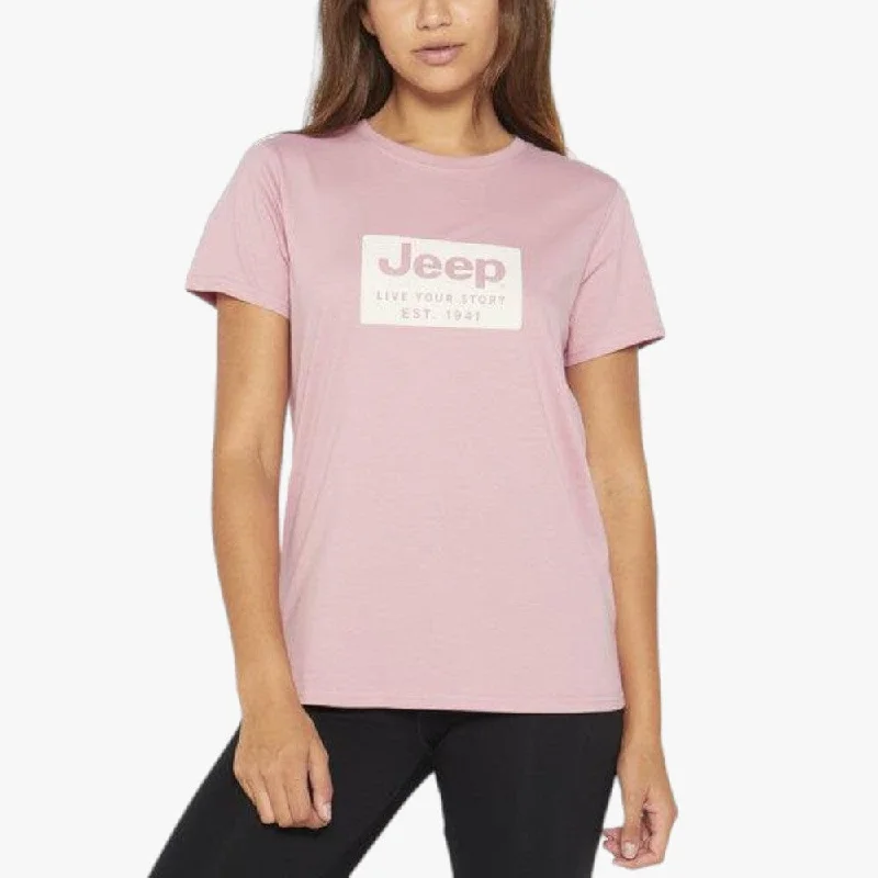 Jeep Womens Live Your Story Short Sleeve Tee Vintage Pink Rayon Fabric Velvet Fabric Corduroy Fabric Jeep Womens Live Your Story Short Sleeve Tee Vintage Pink Rayon Fabric Velvet Fabric Corduroy Fabric