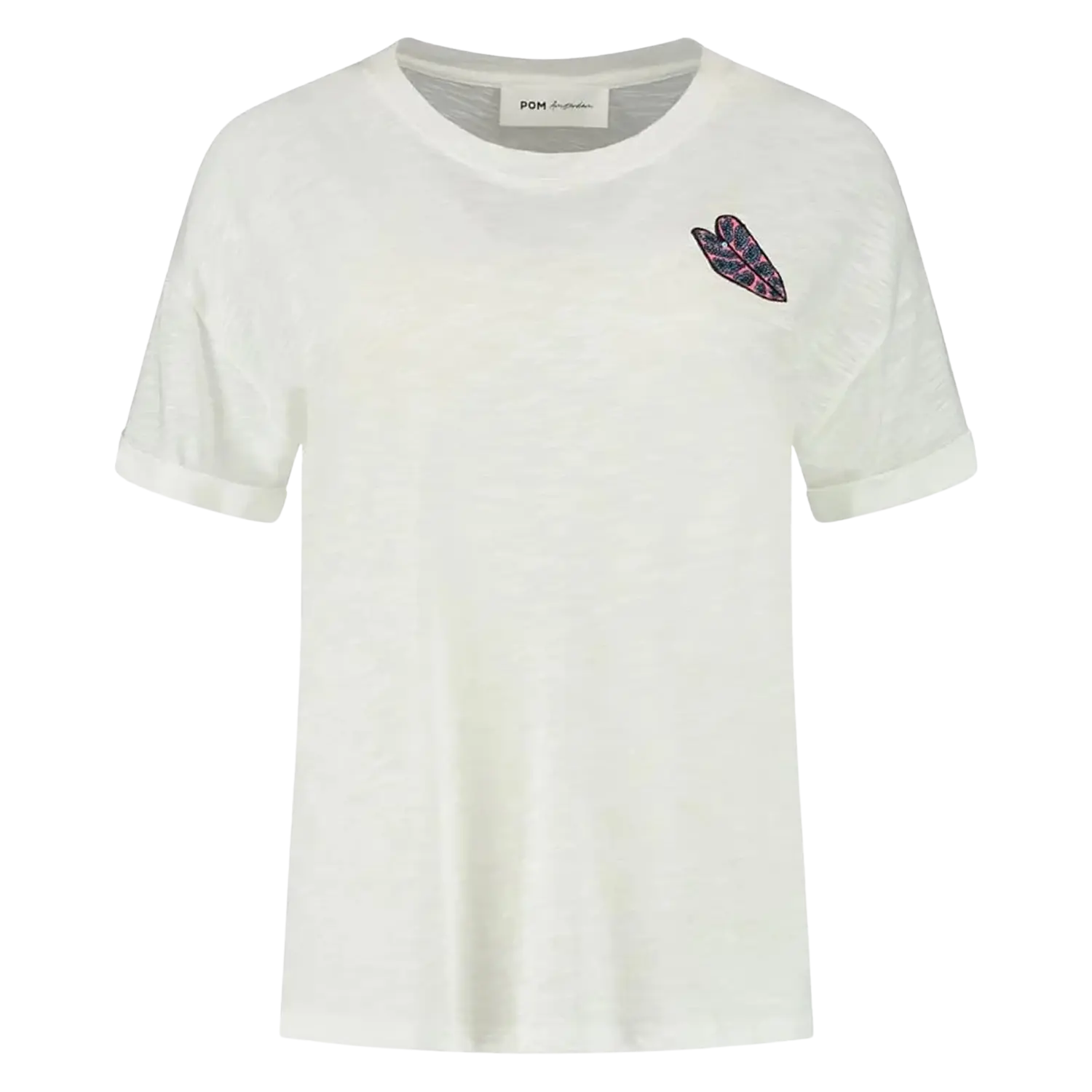 POM Amsterdam Leaf It T-Shirt Anti-Pilling Machine Wash Handmade