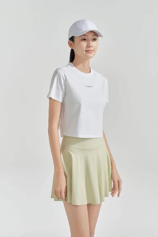 Logo Print T-shirt Front Pockets Side Pockets Patch Pockets