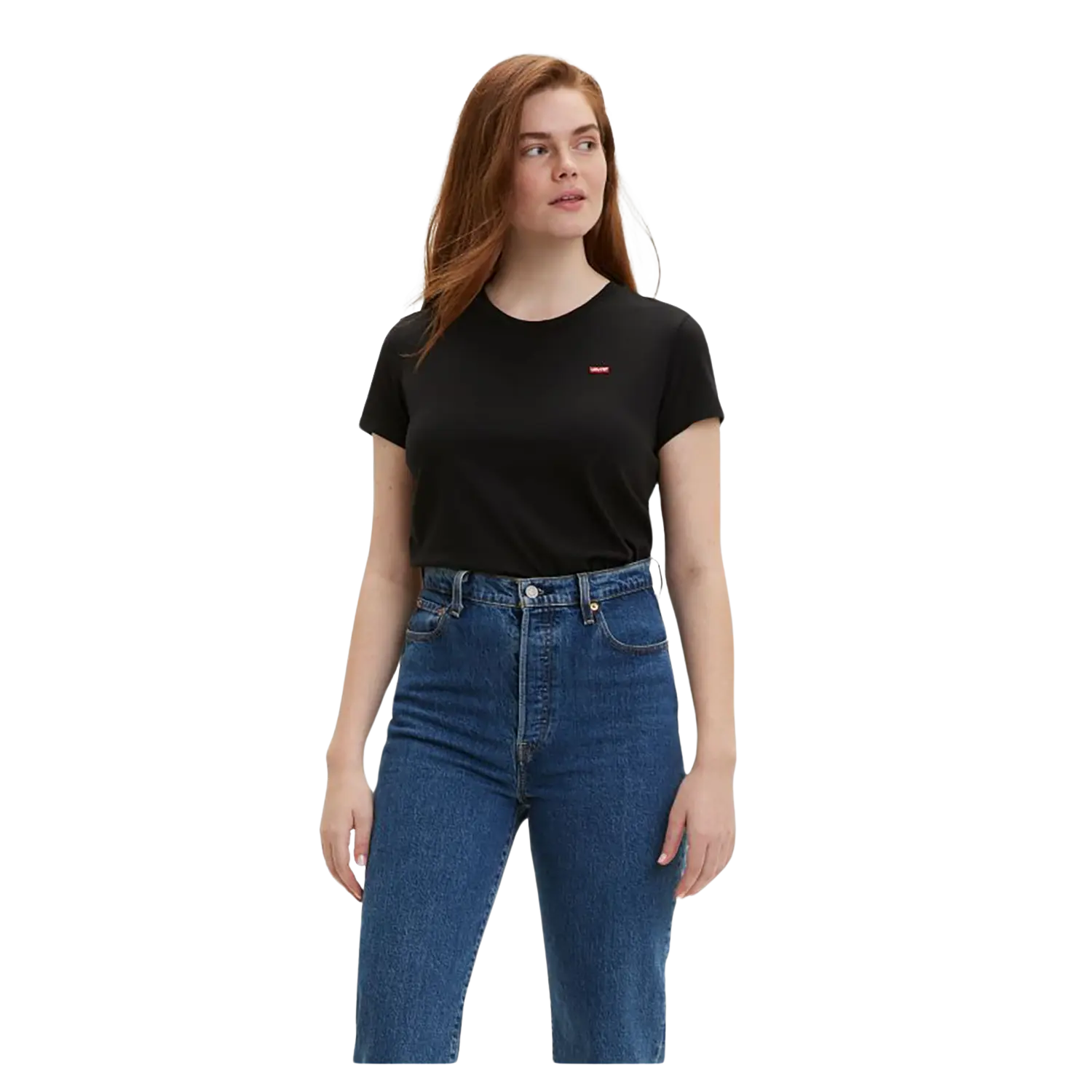 Levi's The Perfect Tee Denim Fabric Leather Fabric Suede Fabric