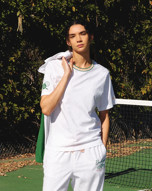Racquet Club Tee, Regular Fit Oversized T-Shirt Spandex breathable