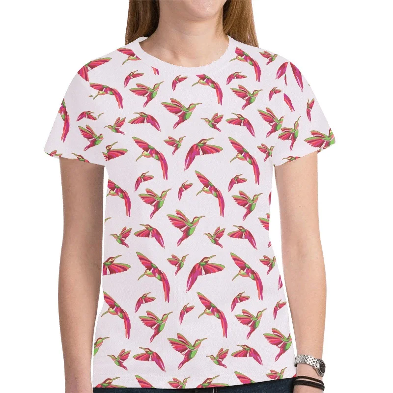 Red Swift Colourful T-shirt for Women Spandex Blend Rayon Blend Denim Blend