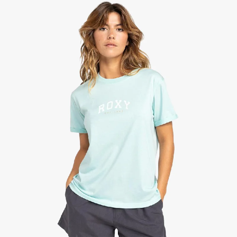 Roxy Womens Noon Ocean B Short Sleev Tee Icy Morn Fashionable Trendy Casual