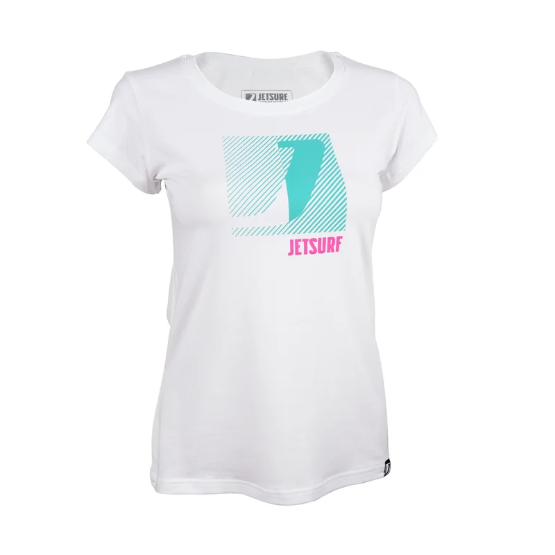 T-Shirt LADY Legacy Teal/Pink White W Chenille Blend Fleece Blend Nylon Blend