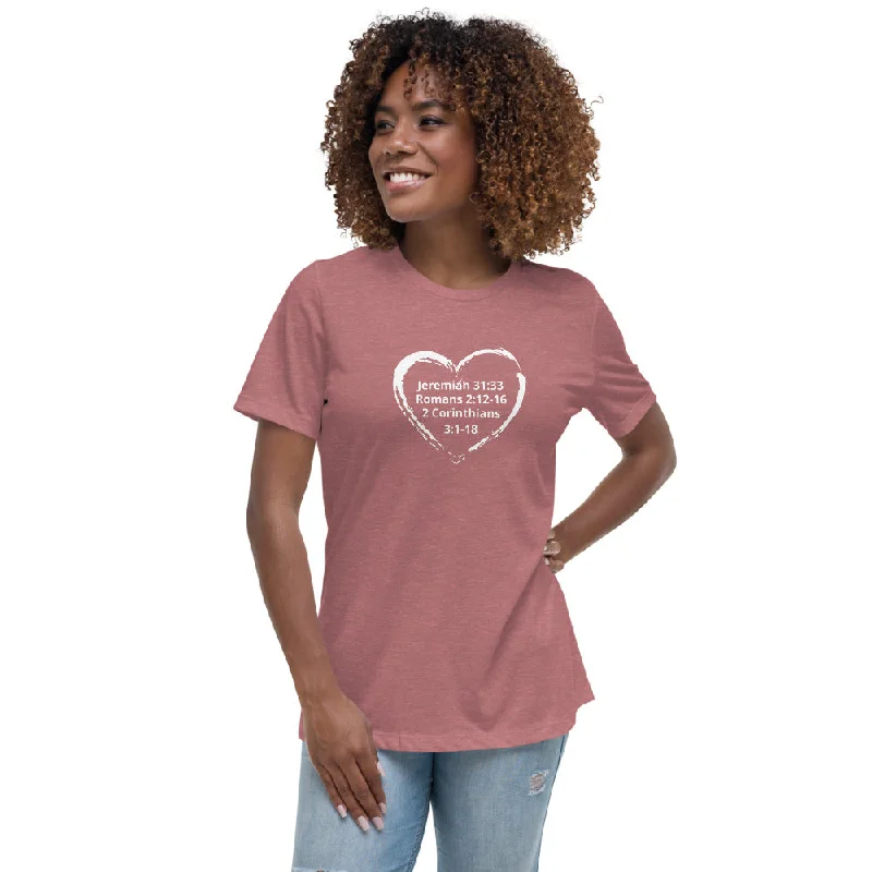 T-Shirt Women's Law of Moses White Knit Fabric Woven Fabric Fleece Fabric