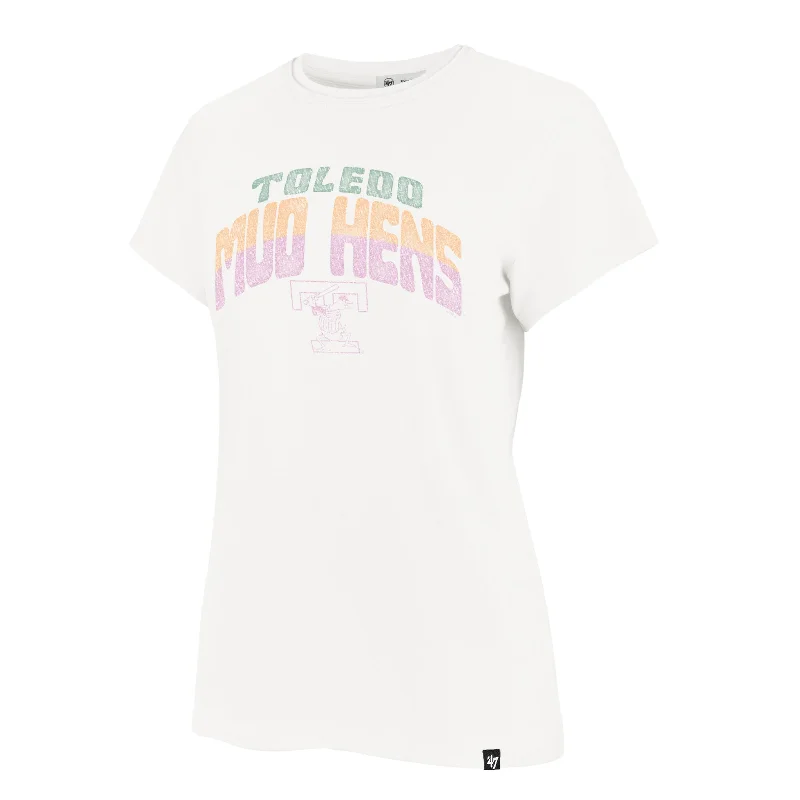Toledo Mud Hens Ladies Far Out Frankie T-shirt Collared T-Shirt Boat Neck A-Line