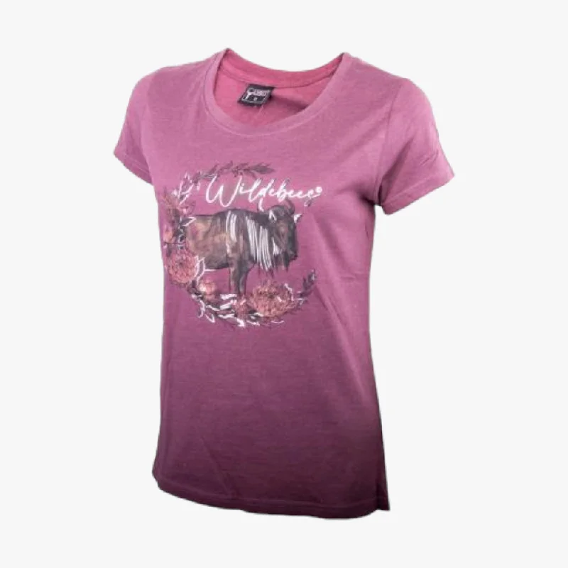 Wildebees Womens Wreath Short Sleeve Tee Mulberry Mel Satin Fabric Silk Fabric Chiffon Fabric Wildebees Womens Wreath Short Sleeve Tee Mulberry Mel Satin Fabric Silk Fabric Chiffon Fabric