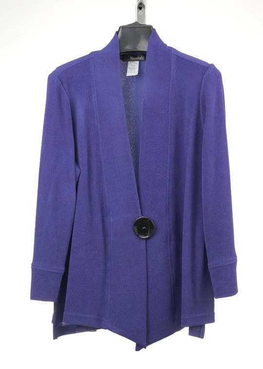 MOONLIGHT BLUE ONE BUTTON JACKET 2006W Welt Pockets Slit Pockets Flap Pockets