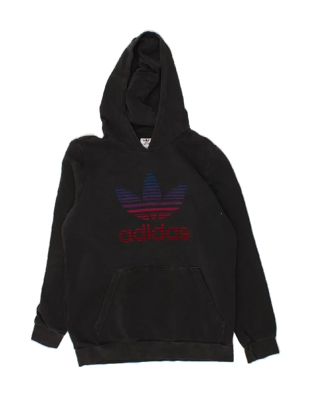 ADIDAS Boys Graphic Hoodie Jumper 14-15 Years Black Cotton Hoodie with Half-Zip Sporty Casual ADIDAS Boys Graphic Hoodie Jumper 14-15 Years Black Cotton Hoodie with Half-Zip Sporty Casual