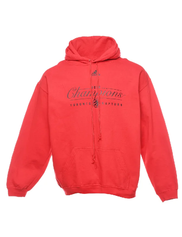 Adidas Hooded Black & Red Sports Sweatshirt - XL Hoodie with Applique Textured Unique Adidas Hooded Black & Red Sports Sweatshirt - XL Hoodie with Applique Textured Unique