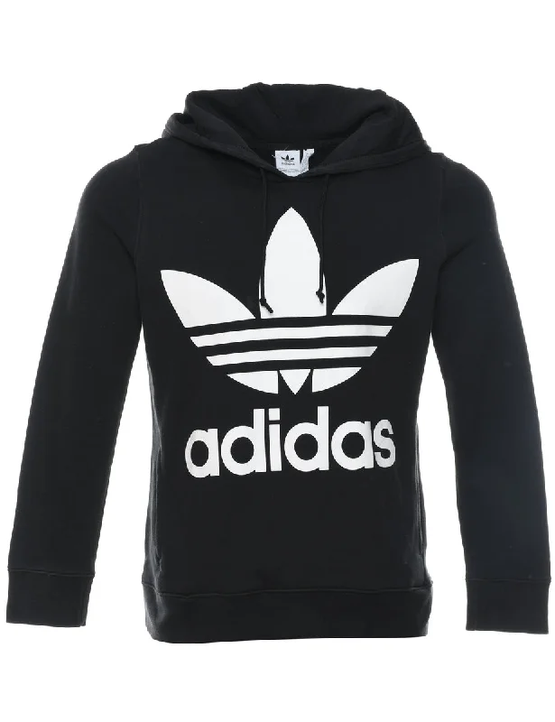 Adidas Hoodie - S Hoodie with Metallic Shiny Futuristic