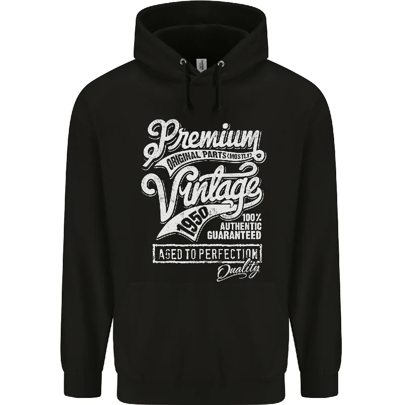 Aged to Perfection Vintage 74th Birthday 1950 Mens 80% Cotton Hoodie Hoodie with Puffed Sleeves Voluminous Trendy Aged to Perfection Vintage 74th Birthday 1950 Mens 80% Cotton Hoodie Hoodie with Puffed Sleeves Voluminous Trendy