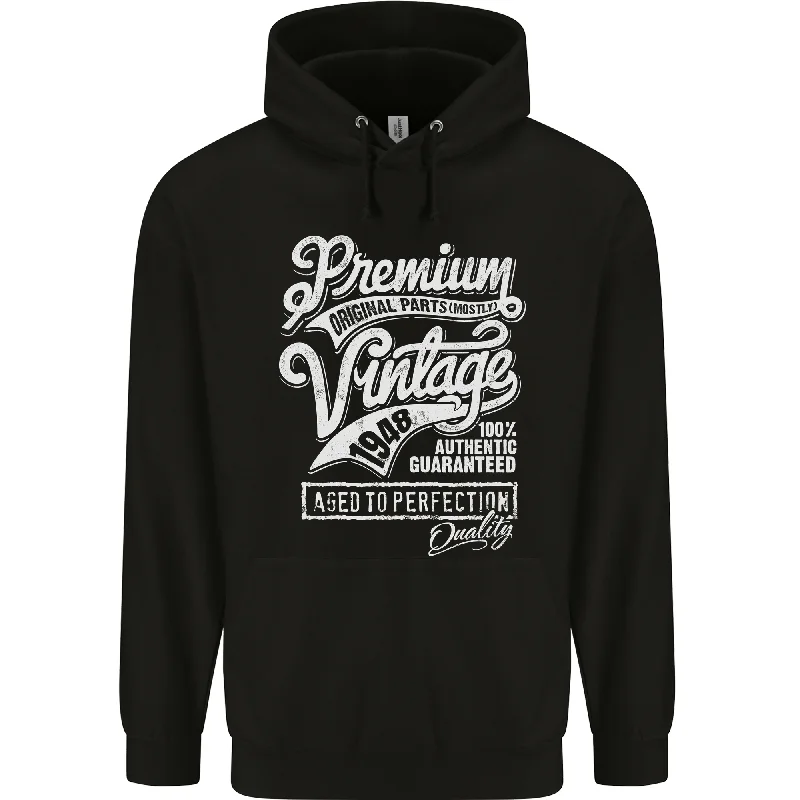 Aged to Perfection Vintage 76th Birthday 1948 Mens 80% Cotton Hoodie Hoodie with Exposed Zipper Edgy Industrial Aged to Perfection Vintage 76th Birthday 1948 Mens 80% Cotton Hoodie Hoodie with Exposed Zipper Edgy Industrial