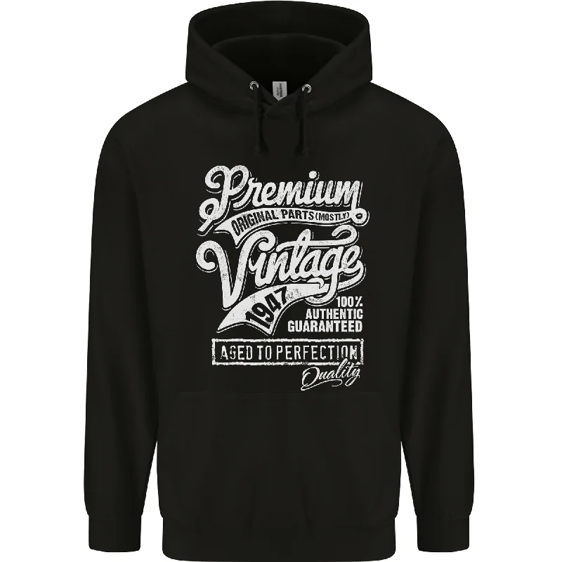 Aged to Perfection Vintage 77th Birthday 1947 Mens 80% Cotton Hoodie Hoodie with Elastic Waist Stretchable Comfortable Aged to Perfection Vintage 77th Birthday 1947 Mens 80% Cotton Hoodie Hoodie with Elastic Waist Stretchable Comfortable