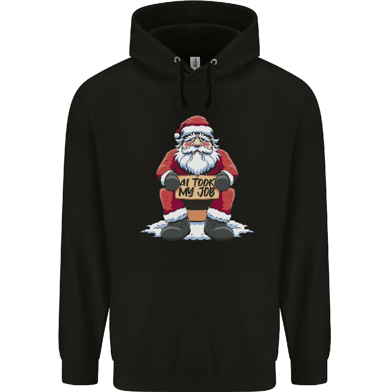 AI Took Santa's Job Funny Christmas Xmas Mens 80% Cotton Hoodie Hoodie with Illustration Artistic Creative AI Took Santa's Job Funny Christmas Xmas Mens 80% Cotton Hoodie Hoodie with Illustration Artistic Creative