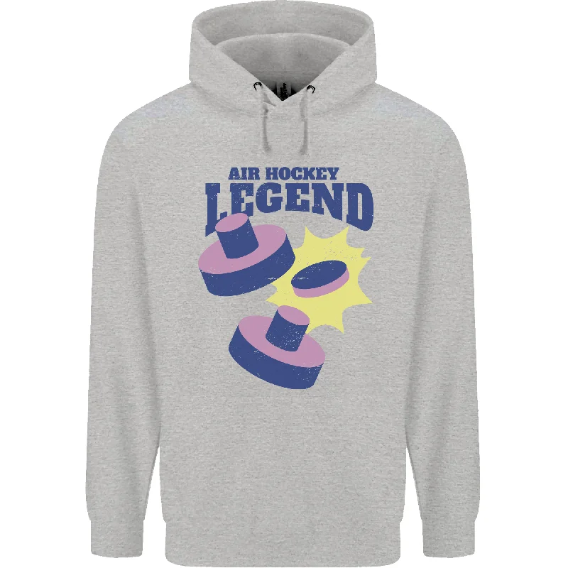 Air Hockey Legend Funny Mens 80% Cotton Hoodie Hoodie with Turtle Neck Cozy Winter