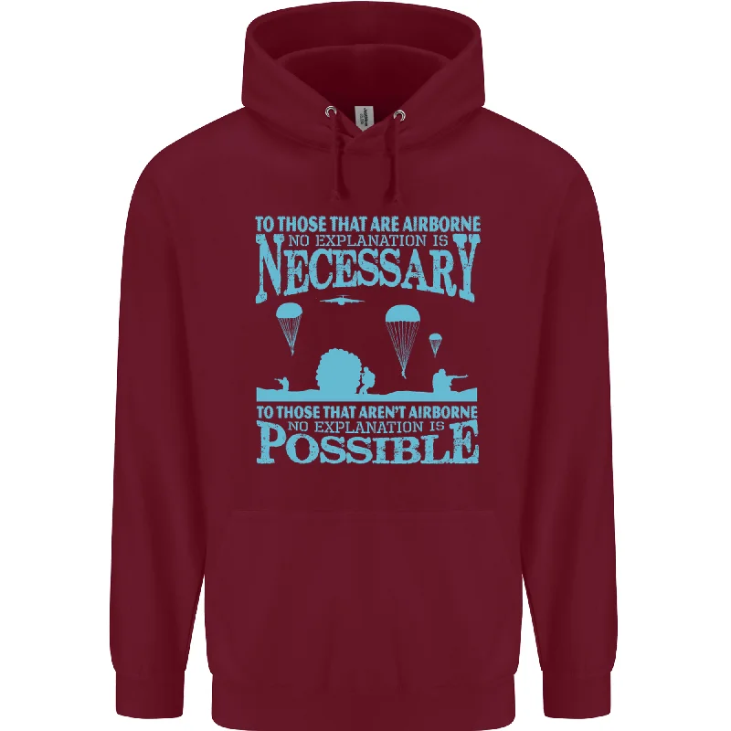 Airborne The Parachute Regiment 1 2 3 Para Mens 80% Cotton Hoodie Hoodie with Full-Zip Functional Layering Airborne The Parachute Regiment 1 2 3 Para Mens 80% Cotton Hoodie Hoodie with Full-Zip Functional Layering