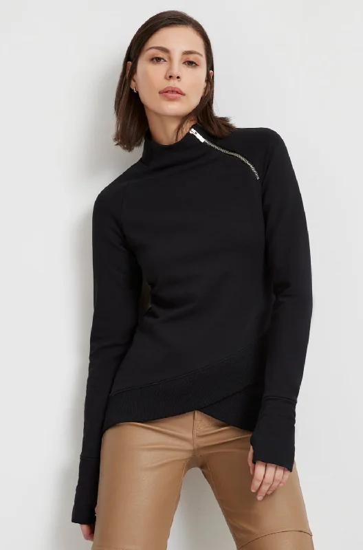 Blake Sweatshirt Hoodie with Hem Applique Textured Unique