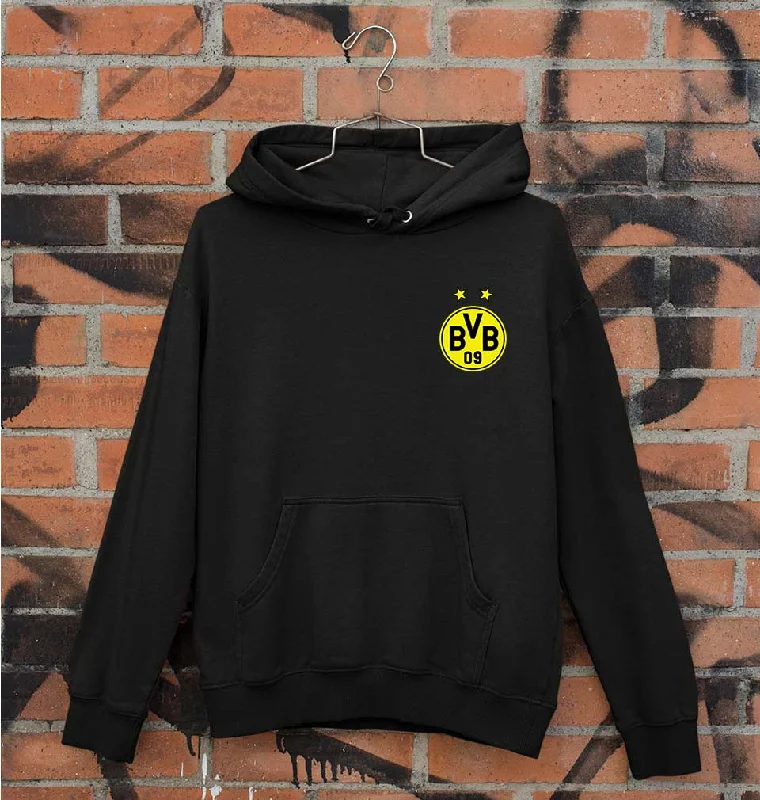 Borussia Dortmund Unisex Hoodie for Men/Women Hoodie with Mock Neck Collared Structured