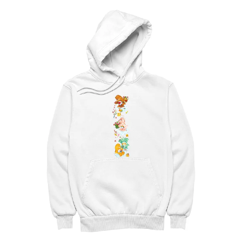 Care Bears Christmas Tenderheart Bear Candy Shower Women's Hooded Sweatshirt Hoodie with Belted Waist Structured Tailored