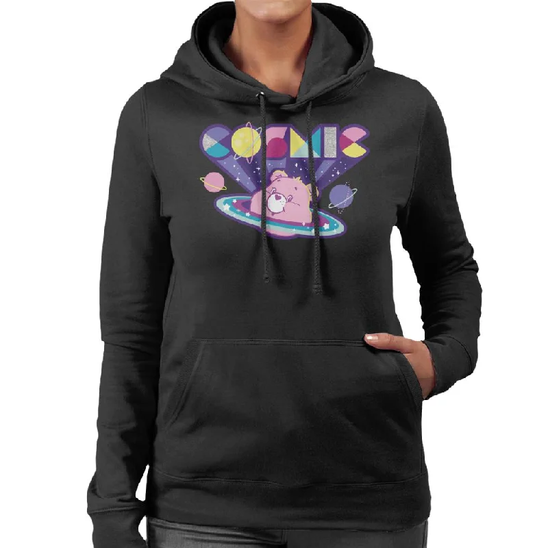 Care Bears Cosmic Space Women's Hooded Sweatshirt Hoodie with Double Zipper Versatile Adjustable