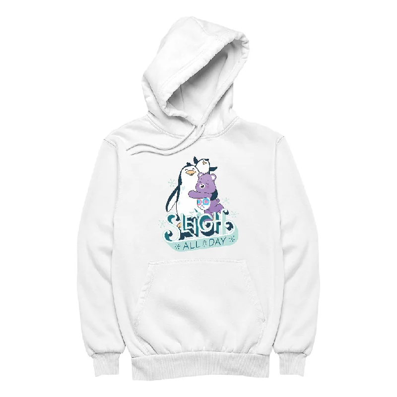 Care Bears Unlock The Magic Christmas Sleigh All Day Women's Hooded Sweatshirt Hoodie with Reflective Safety Nightwear