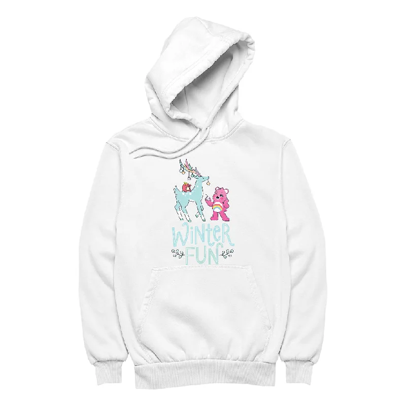 Care Bears Unlock The Magic Christmas Winter Fun Women's Hooded Sweatshirt Hoodie with Patch Decorative Personalized