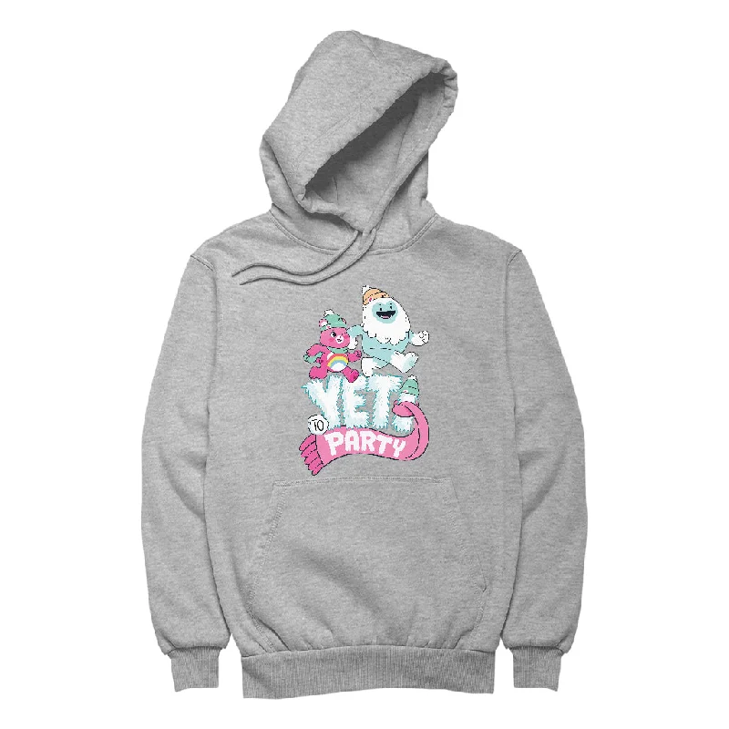 Care Bears Unlock The Magic Christmas Yeti Party Women's Hooded Sweatshirt Hoodie with Color Block Contrast Stylish