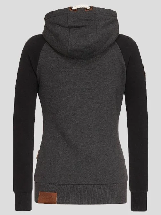 Cozy Hooded Sweatshirt for Women Hoodie with Patch Decorative Personalized
