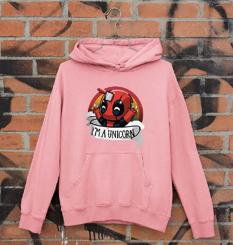 Deadpool Unicorn Unisex Hoodie for Men/Women Hoodie with Lace Feminine Delicate