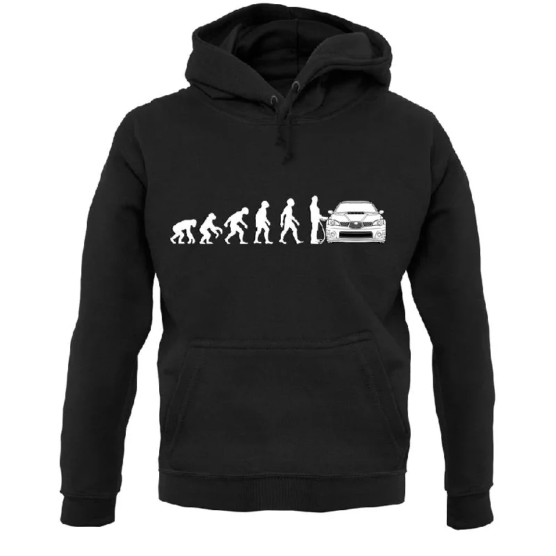 Evolution Of Man Impreza Driver Unisex Hoodie Hoodie with High Neck Warm Protective