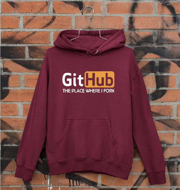 GitHub Unisex Hoodie for Men/Women Hoodie with Emblem Brand Identity