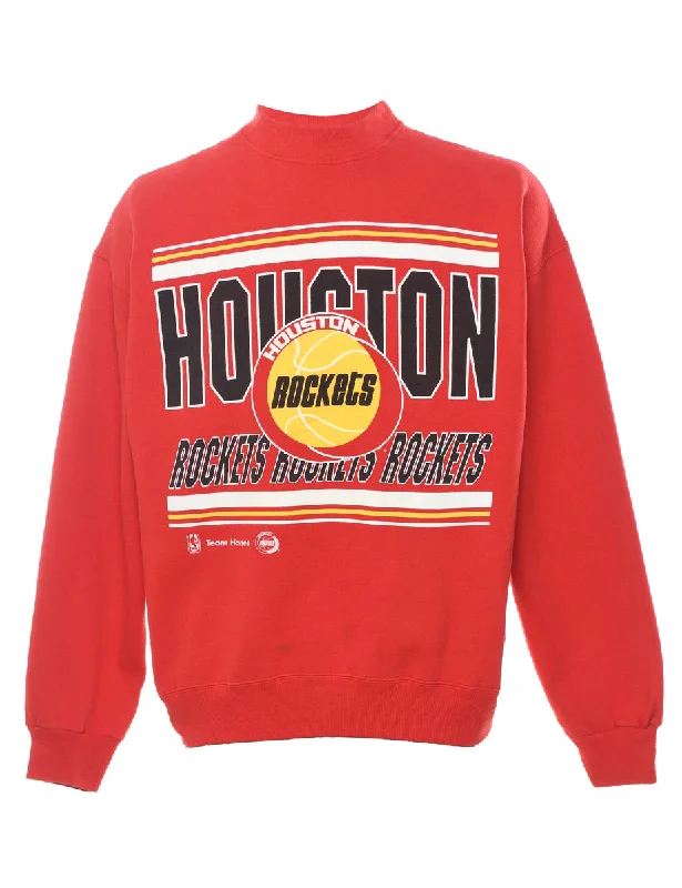 Houston Rockets Basketball Sports Sweatshirt - XL Hoodie Crop Top Short Trendy