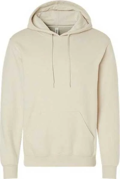 Jerzees 700MR Eco Premium Blend Ringspun Hooded Sweatshirt - Putty Hoodie with Bell Sleeves Flared Feminine