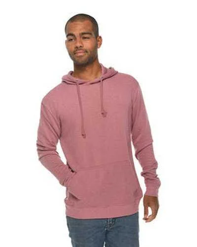 Lane Seven LS13001 Unisex French Terry Pullover Hooded Sweatshirt - Mauve Hoodie with Hem Ribbing Snug Secure