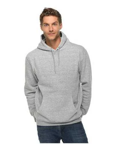 Lane Seven LS14001 Unisex Premium Pullover Hooded Sweatshirt - Heather Gray Hoodie Sweatshirt Pullover