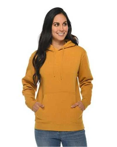 Lane Seven LS14001 Unisex Premium Pullover Hooded Sweatshirt - Mustard Cotton Hoodie Fleece Lining Warmth