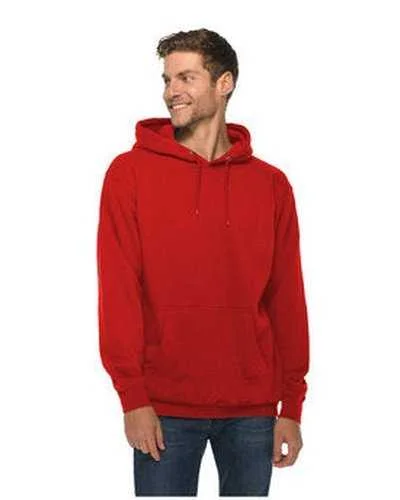 Lane Seven LS14001 Unisex Premium Pullover Hooded Sweatshirt - Red Hoodie with Hood Adjustable Protection