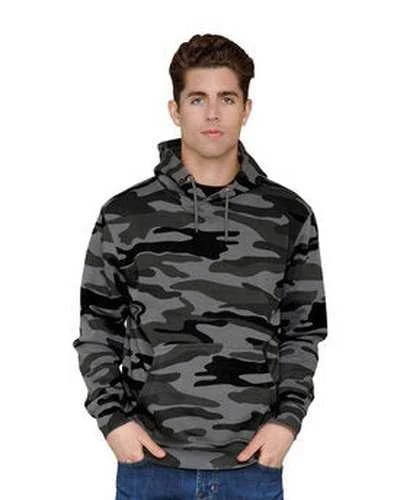 Lane Seven LS14001 Unisex Premium Pullover Hooded Sweatshirt - Slate Camo Hoodie with Ribbed Cuffs Snug Fit Comfort