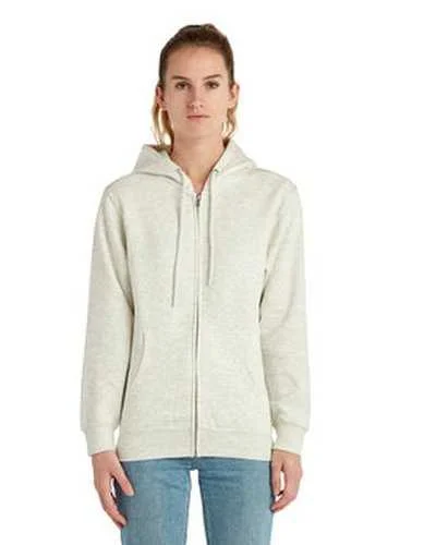 Lane Seven LS14003 Unisex Premium Full-Zip Hooded Sweatshirt - Oatmeal Heather Hoodie with Typography Text Message