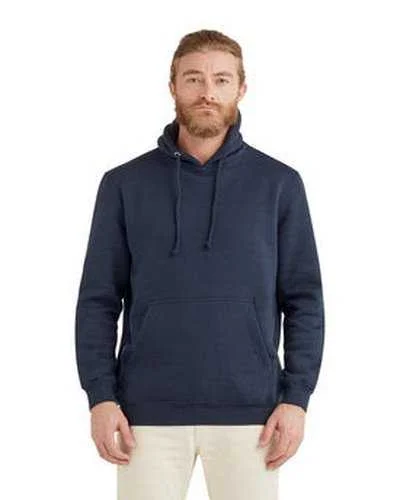 Lane Seven LS19001 Unisex Heavyweight Pullover Hooded Sweatshirt - Navy Hoodie with Raglan Sleeves Sporty Comfortable