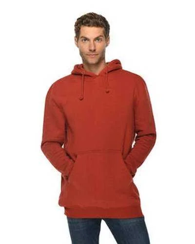 Lane Seven LS19001 Unisex Heavyweight Pullover Hooded Sweatshirt - Paprika Hoodie with Batwing Sleeves Loose Dramatic