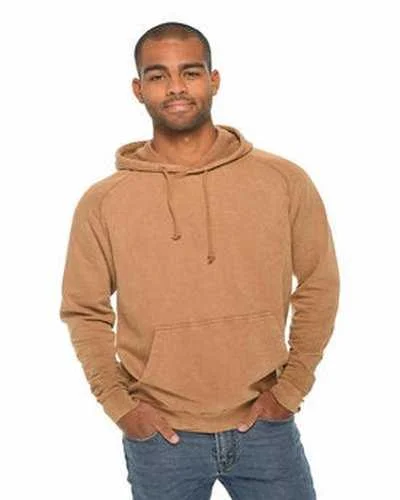 Lane Seven LST004 Unisex Vintage Raglan Hooded Sweatshirt - Camel Hoodie with Turtle Neck Cozy Winter