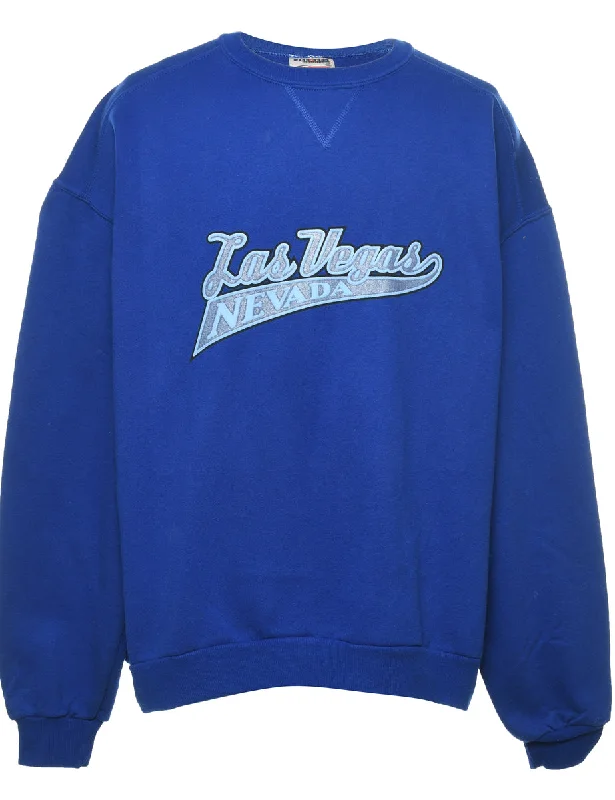 Las Vegas Nevada Printed Sweatshirt - XL Hoodie with Embroidery Detailed Premium