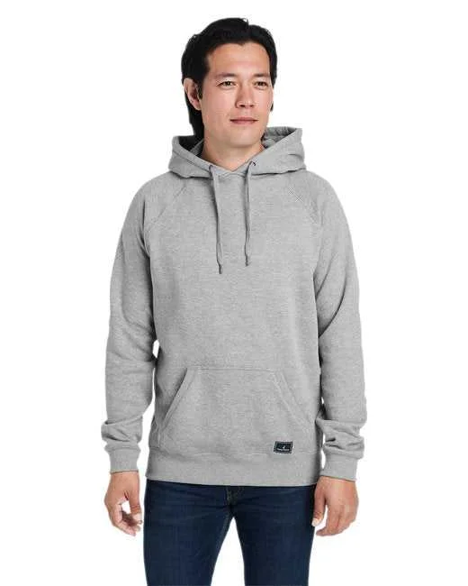 Nautica N17199 Unisex Anchor Pullover Hooded Sweatshirt - Oxford Heather Hoodie with Hem Contrast Bold Stylish