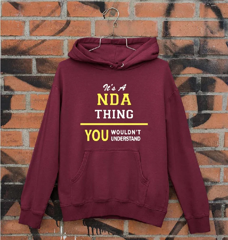 NDA Army Unisex Hoodie for Men/Women Hoodie with Sequins Glamorous Eye-catching