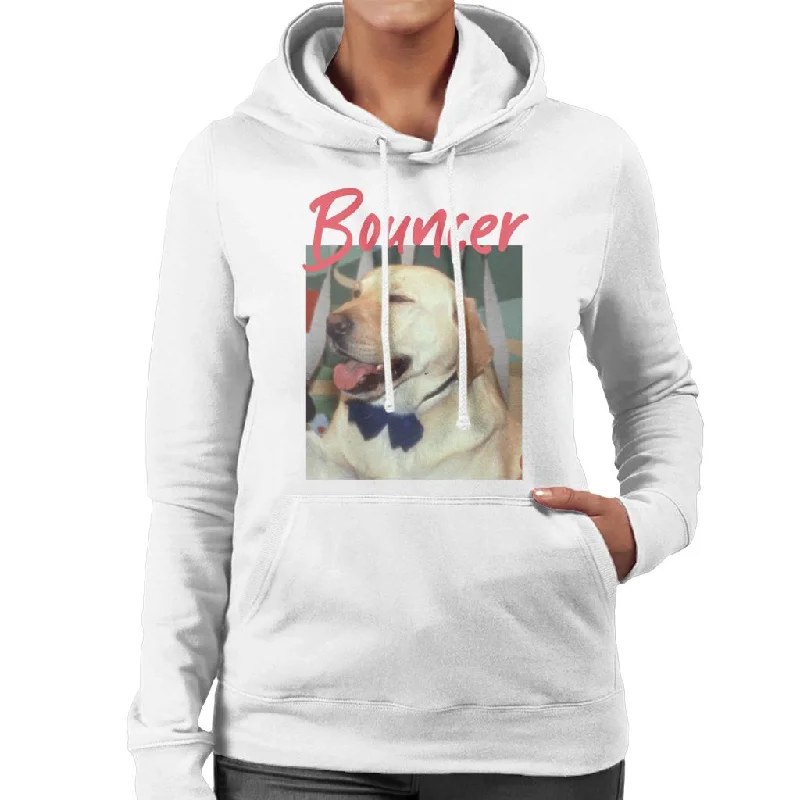 Neighbours Bouncer The Dog Women's Hooded Sweatshirt Hoodie with Stripes Bold Sporty